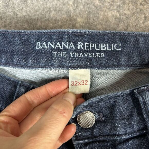 Banana Republic Traveler Jeans Mens 32X32 Slim Fit Medium Wash Denim Stretch - Picture 6 of 11